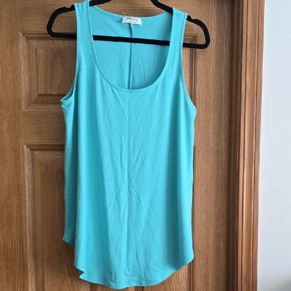 Ava & Viv Turquoise Tank Top